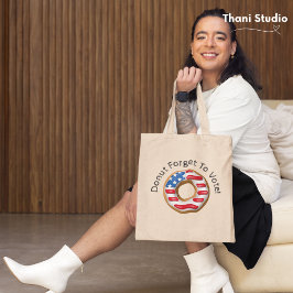 Grappige verkiezingen vergeet niet te stemmen tote bag