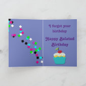 Grappige Verlate Verjaardag Kaart w / Basset & Cup (Binnen)