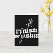 Grappige verloofde Verloving bruids partij tovenaa Kaart (Gele Bloem)