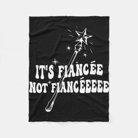 Grappige Verloofde Verlovings Bruidsfeest Toversta Fleece Deken (Voorkant)