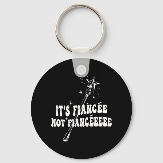 Grappige Verloofde Verlovingsfeest Toverstaaf Sleutelhanger (Voorkant)