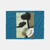 Grappige Verlopen Panda Dronken Wasbeer Fleece Deken (Voorkant (Horizontaal))