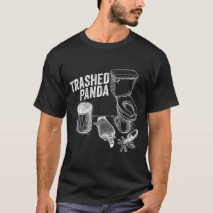 Grappige Verlopen Panda Dronken Wasbeer Meme Alcoh T-shirt