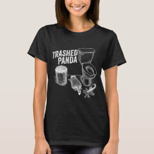 Grappige Verlopen Panda Dronken Wasbeer Meme Alcoh T-shirt