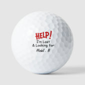 Grappige Verloren Bal Custom Naam Golfbal (Voorkant)