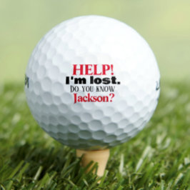 Grappige verloren gepersonaliseerde golfballen