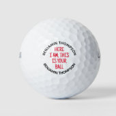Grappige Verloren Gepersonaliseerde Golfballen (Voorkant)