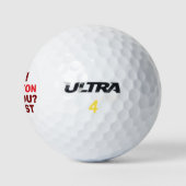 Grappige Verloren Golfbal met Zijn Naam Golfballen (Logo)