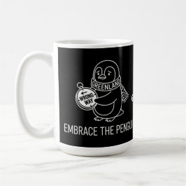 Grappige Verloren Groenlandse Pinguïn Omhelst de V Koffiemok