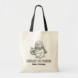 Grappige Verloren Groenlandse Pinguïn Omhelst de V Tote Bag