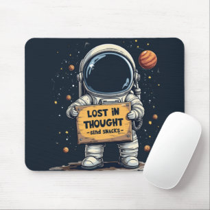 Grappige Verloren in Gedachten Astronaut Ruimte Il Muismat