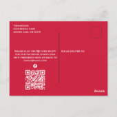 Grappige verlovingsfeest eland QR-code Facebook Briefkaart (Achterkant)