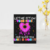 Grappige Vernederende Donut Vuil Shirt Voor Vrouwe Kaart (Gele Bloem)