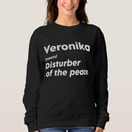 Grappige Veronika 'Verstoorder van de Vrede' Custo Trui (Voorkant)