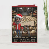 Grappige verouderende humor Kerstmis Kaart (Voorkant)