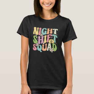 Grappige Verpleegkunde Rn LPN Uilen Nachtploeg Lie T-shirt
