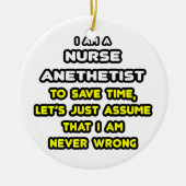 Grappige Verpleegkundige Anesthesist T-shirts en g Keramisch Ornament (Voorkant)