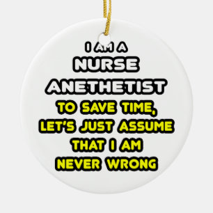 Grappige Verpleegkundige Anesthesist T-shirts en g Keramisch Ornament