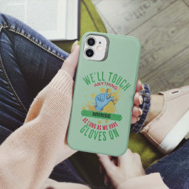 Grappige verpleegkundige handschoen op maat (medis Case-Mate iPhone case