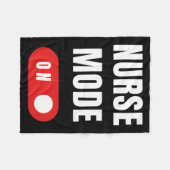 Grappige verpleegkundige modus aan fleece deken (Voorkant (Horizontaal))
