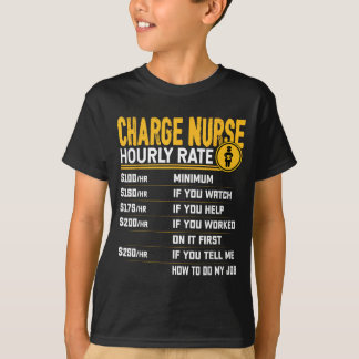Grappige verpleegkundige uurtarief - Rn Geregistre T-shirt