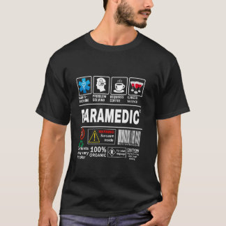 Grappige Verpleegkundige Waarschuwingslabel Vaardi T-shirt