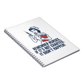 Grappige verpleegster aantekening citaat vintage r notitieboek (Rechterzijde)