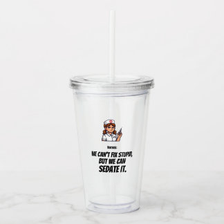 Grappige Verpleegster Acryl Tumbler | Verpleegster Drinkbeker