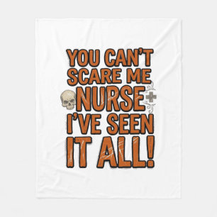 Grappige Verpleegster Alles Gezien Vintage Hallowe Fleece Deken