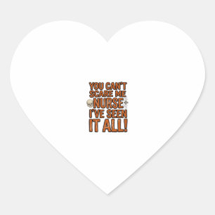 Grappige Verpleegster Alles Gezien Vintage Hallowe Hart Sticker