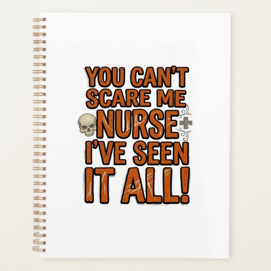 Grappige Verpleegster Alles Gezien Vintage Hallowe Planner (Voorkant)