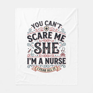 Grappige Verpleegster Bang Me Vintage Halloween Sh Fleece Deken