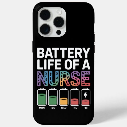 Grappige Verpleegster Batterij Levensduur Citaat K Case-Mate iPhone Case (Achterkant)
