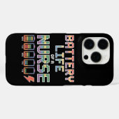 Grappige Verpleegster Batterij Levensduur Citaat K Case-Mate iPhone Case (Achterkant (horizontaal))