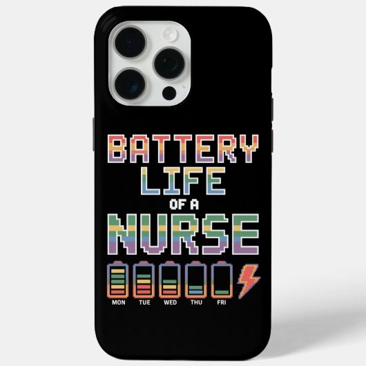 Grappige Verpleegster Batterij Levensduur Citaat K Case-Mate iPhone Case (Achterkant)