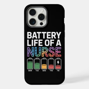 Grappige Verpleegster Batterij Levensduur Citaat K iPhone 15 Pro Max Case
