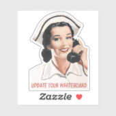  Grappige Verpleegster Custom-Cut Vinyl Sticker (Vel)