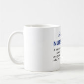 Grappige verpleegster definitie cadeau koffiemok (Links)