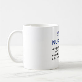Grappige verpleegster definitie cadeau koffiemok