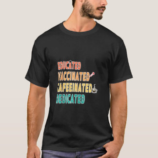 Grappige Verpleegster Gekwalificeerd Gevaccineerd T-shirt