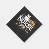 Grappige Verpleegster Halloween Ghost Design Essen Servet (Hoek)