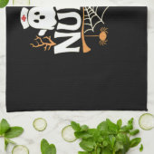 Grappige Verpleegster Halloween Ghost Design Essen Theedoek (Gevouwen)