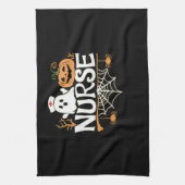 Grappige Verpleegster Halloween Ghost Design Essen Theedoek (Verticaal)