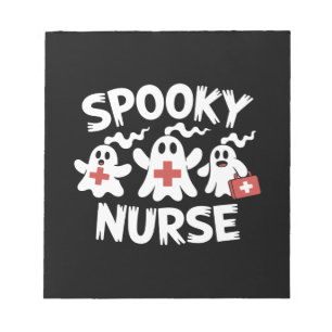 Grappige Verpleegster Halloween Notitieblok