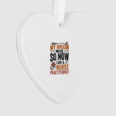 Grappige verpleegster heks Halloween ontwerp_1 Ornament (voorkant)