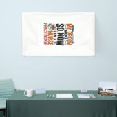 Grappige verpleegster heks Halloween-ontwerp_1 Spandoek (Beurs)