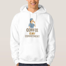Grappige verpleegster hoodie – Koffie is mijn comm