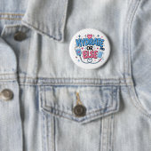 Grappige verpleegster 'Hydrateer anders' knop Ronde Button 5,7 Cm (In situ)