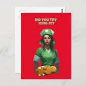 Grappige Verpleegster Icing It Thunder_Cove Briefkaart (Voorkant / Achterkant)