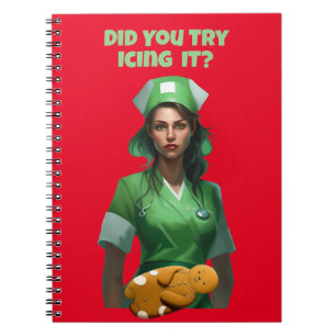 Grappige Verpleegster Icing It Thunder_Cove Notitieboek